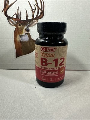 Vegan B-12, With folic acid and B6 Fast-Dissolve, 90 Tablets exp 09/26