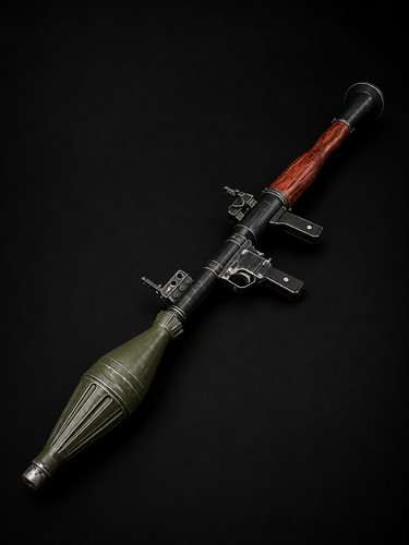 Replica RPG 7 Prop 1:1 Scale Fake RPG-7 3D Printed with wallmounts RPG