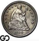 1858 Seated Liberty Half Dime, Choice XF++/AU
