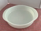 Vintage Pyrex Opal White Milk Glass Baking Dish #221-10" Tab Handle Baker