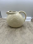 VTG Shawnee USA Pottery Flower and Fern Pitcher White Cream Excellent Condition