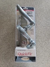 NEW Larson QuickFit Storm Door Handle / set Brushed Nickel 20297817- NEW