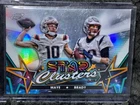 Drake Maye Tom Brady Star Clusters Holo Rare New England Patriots QB