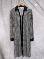 Michael Kors Printed Long Sleeve Dress Full Zip Medium C415