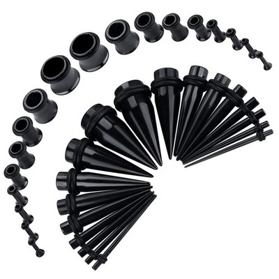 Dehnstäbe Set 110 mm Tunnel Dehnset 36 Stück Dehnstab Dehnungsstäbe Plugs Sch...