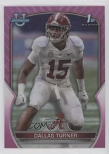 2022 Bowman U Chrome Pink Refractor Dallas Turner #6