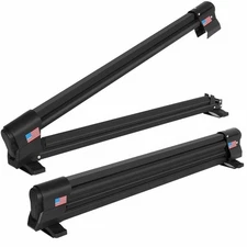 OUTPRIZE Ski Rack for Roof Rack, Extended Version Aluminum Snowboard Rack wit...