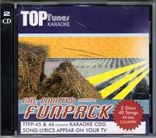 Top Tunes Fun Pack Karaoke CD G - TFP 45 46 Gal Country Vol. 2