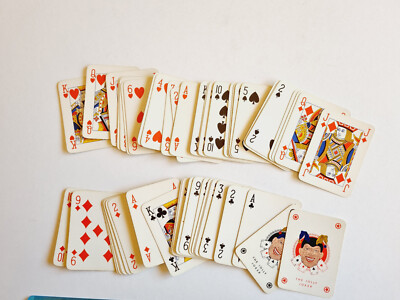 POKER BRIDGE RETRO BLUE VINTAGE ORIGINAL PLAYING CARDS SPIELKARTEN NEU