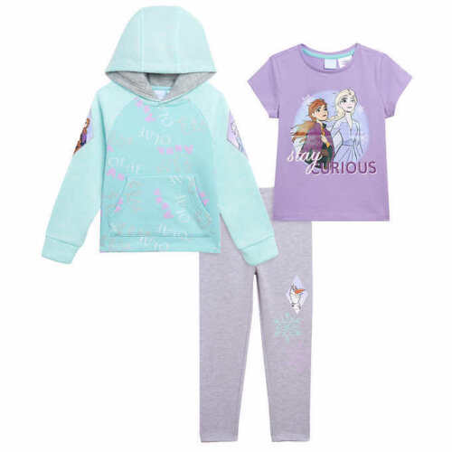 Disney's FROZEN 3 pc set Hoodie, Tee & Legging Girls 3T-5 NWT