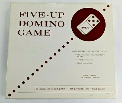 Five-Up Domino Official Game Dominic Armanino Vintage 1968 RARE, SF USA
