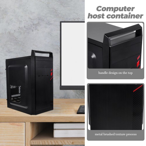 Mini Case Office Retro Pc Mid Tower Modified Computer Chassis Replacement - Picture 12 of 12