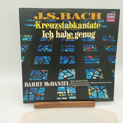 BACH KREUZSTABKANTATE ICH HABE GENUG IMPORT RECORD ALBUM BARRY MCDANIEL GERMAN