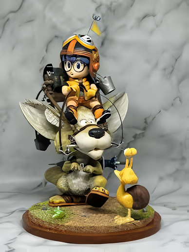 Rare model kit BANDAI Akira Toriyama Dr. Slump Arale Fantasy Lion