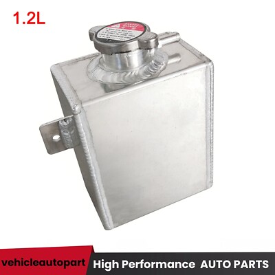  1.2L Universal Aluminum Expansion Coolant Overflow Reservoir Tank Bottle