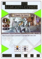 3x Tritonan Ice Guard EOJ SET1 #020 PS3 Eye Of Judgment English NM/Unplay C card