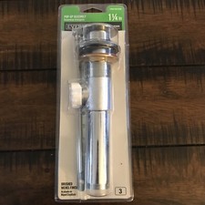 1-1/4 in. Sink Drain Pop-Up Drain Assembly in Brushed Nickel One Piece Design