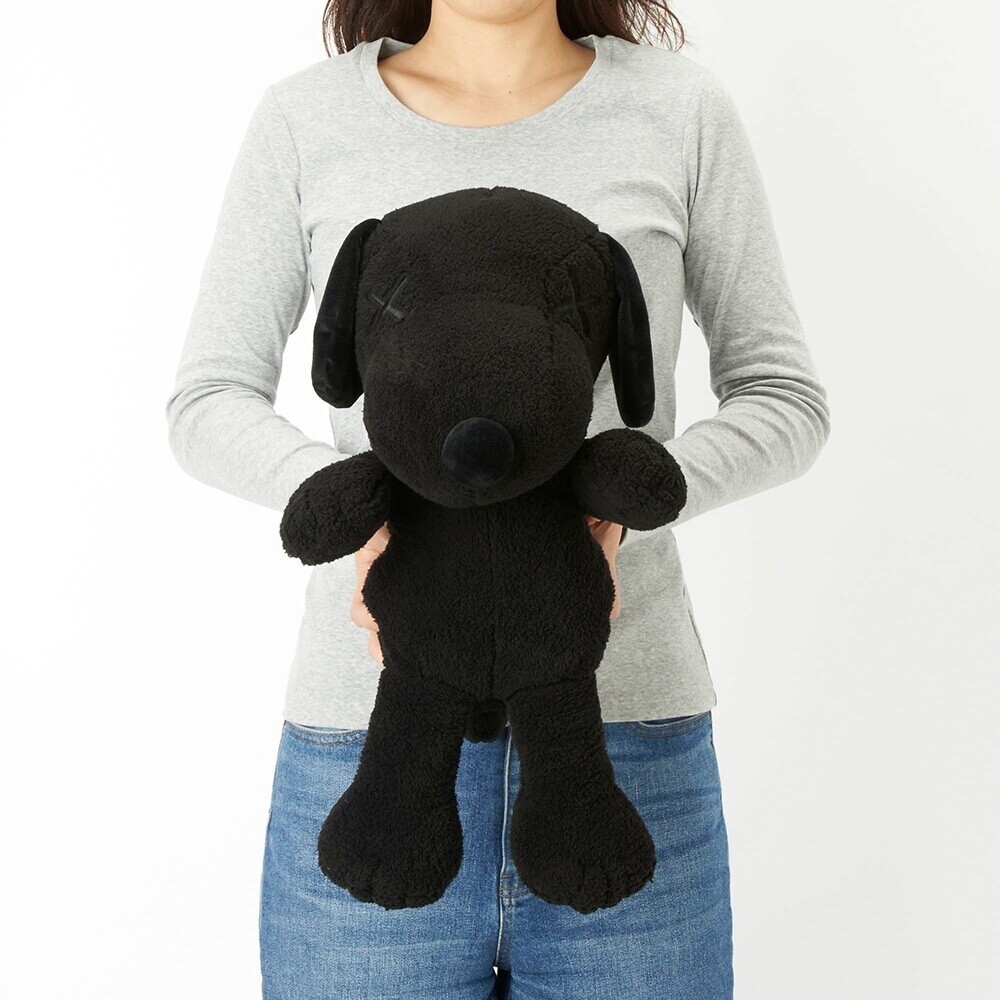 Uniqlo KAWS x PEANUTS SNOOPY BLACK PLUSH TOY MEDIUM | eBay UK