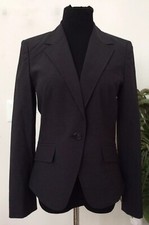 NWT Worthington Women's Dark Grey Polyester Blend Blazer Jacket Size 6 MRSP 60.