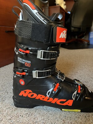 Nordica Doberman Ski Boot Men's 11/29 Black Red World Cup 150
