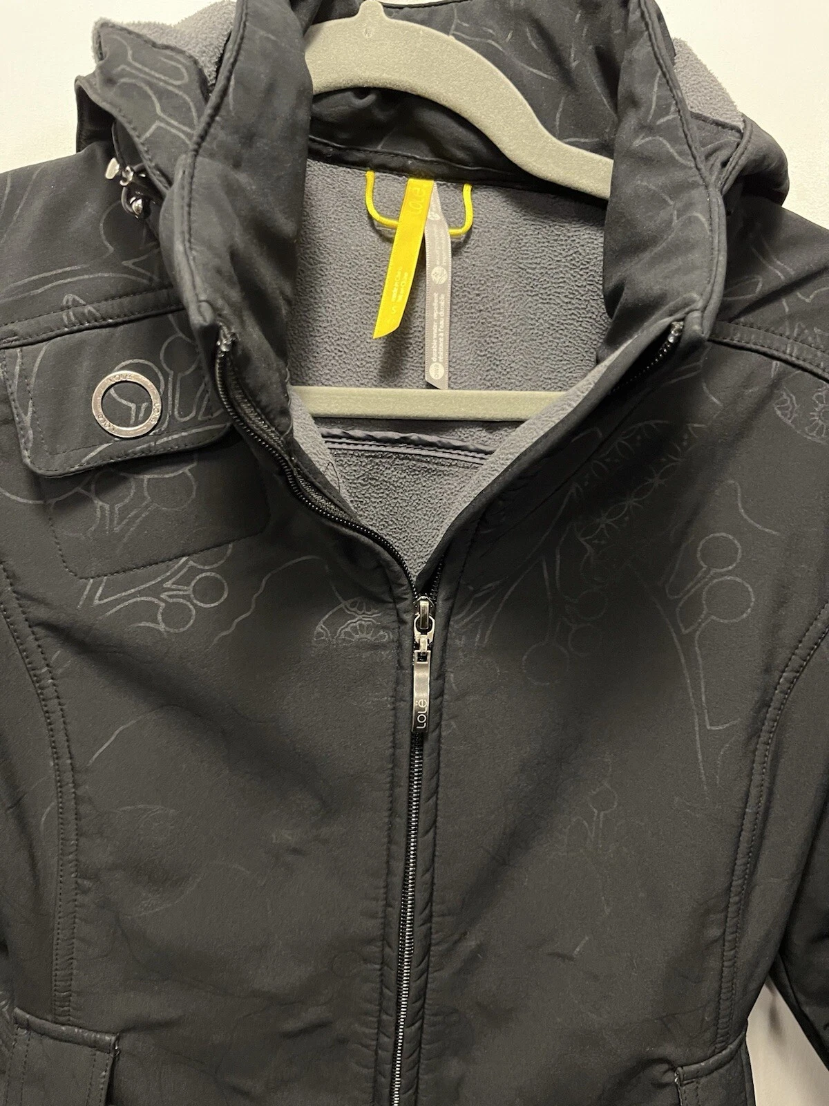 lole mid-season belted hooded full zip jacket