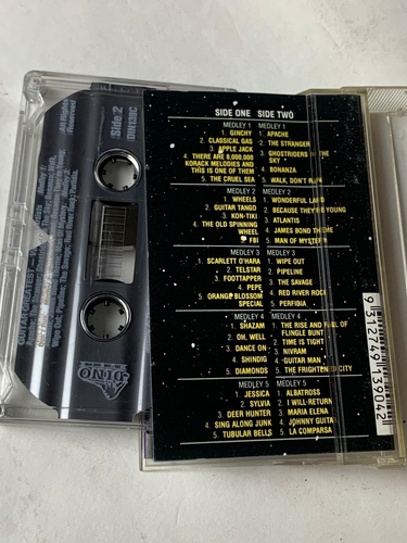 Guitar Greatest 50 Classic Guitar Greats Cassette Tape Dino Music Featuring FBI - Picture 3 of 3