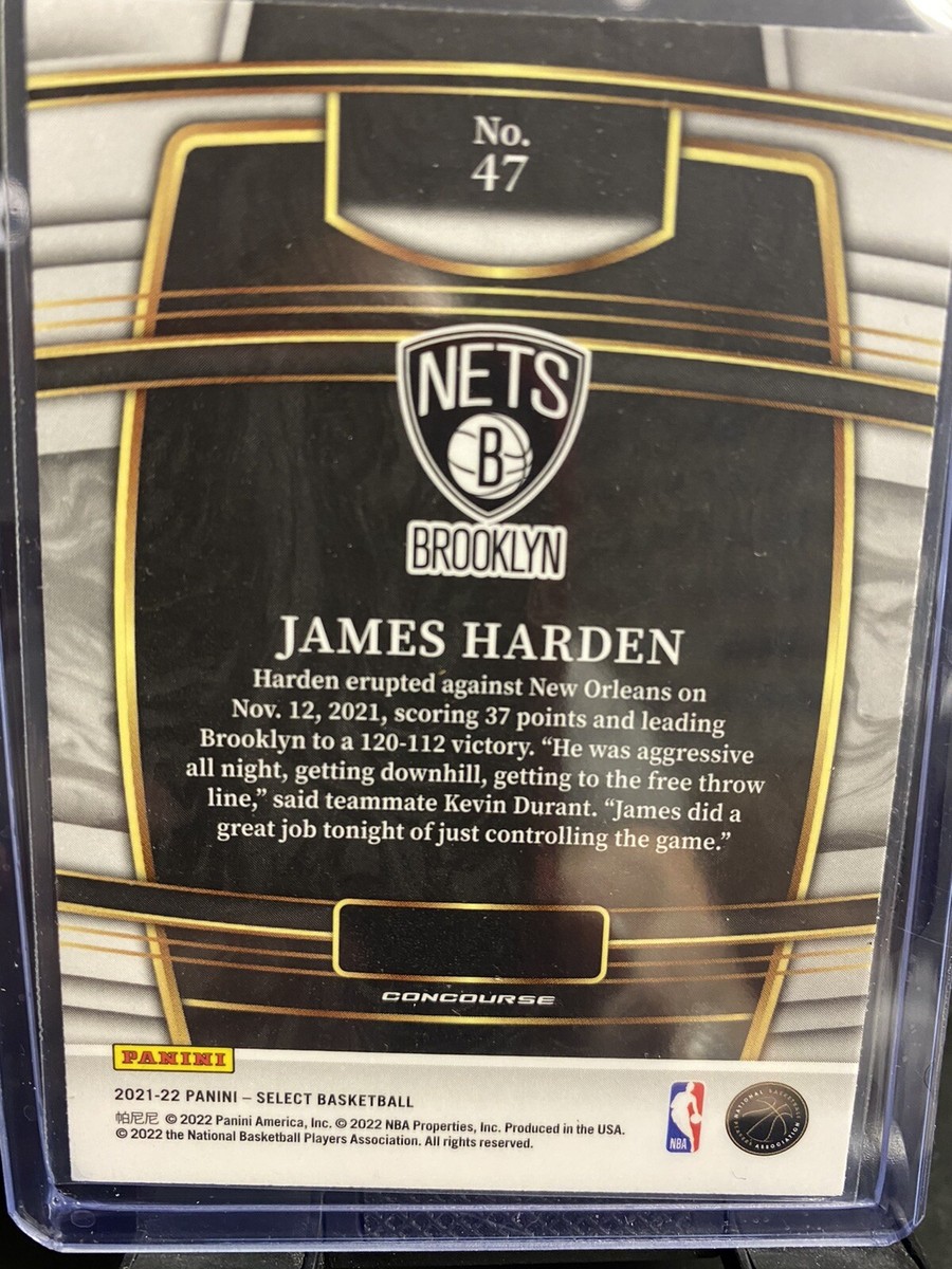 2021-22 Panini Select - Concourse Blue Prizm #47 James Harden | eBay