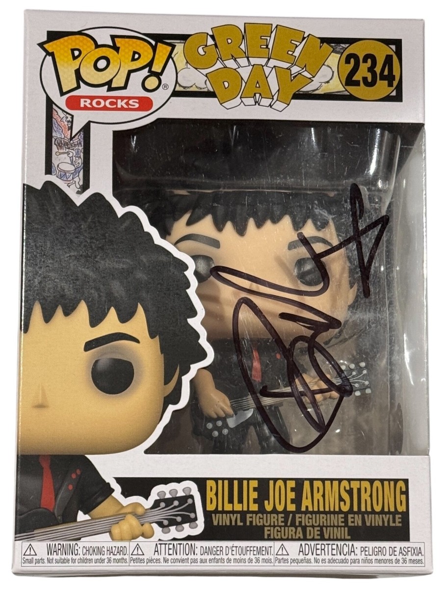 Billie Joe Armstrong Green Day Signed Funko Pop Rocks Figure