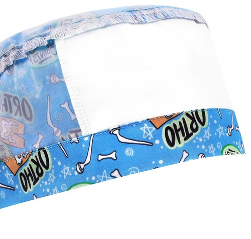Scrub cap men, surgical hat, nurse cap, scrub caps bones, scrub hats ortho - Picture 3 of 3
