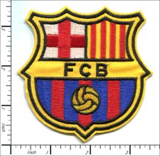18 Pcs Embroidered Iron on patches FCB Soccer Football 85x85mm AP030fC2