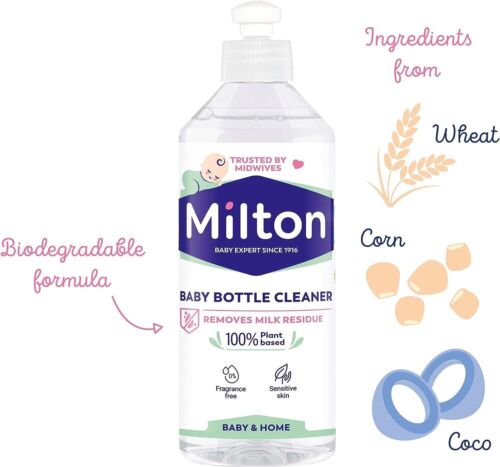 Paquete de higiene desinfectante de manos en aerosol superficial Milton 500 ml - Imagen 2 de 4