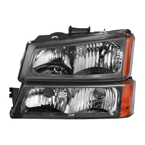 2PCS Headlights & Bumper Lights For 2003-06 Avalanche Silverado w/ Amber Corner - Picture 4 of 11