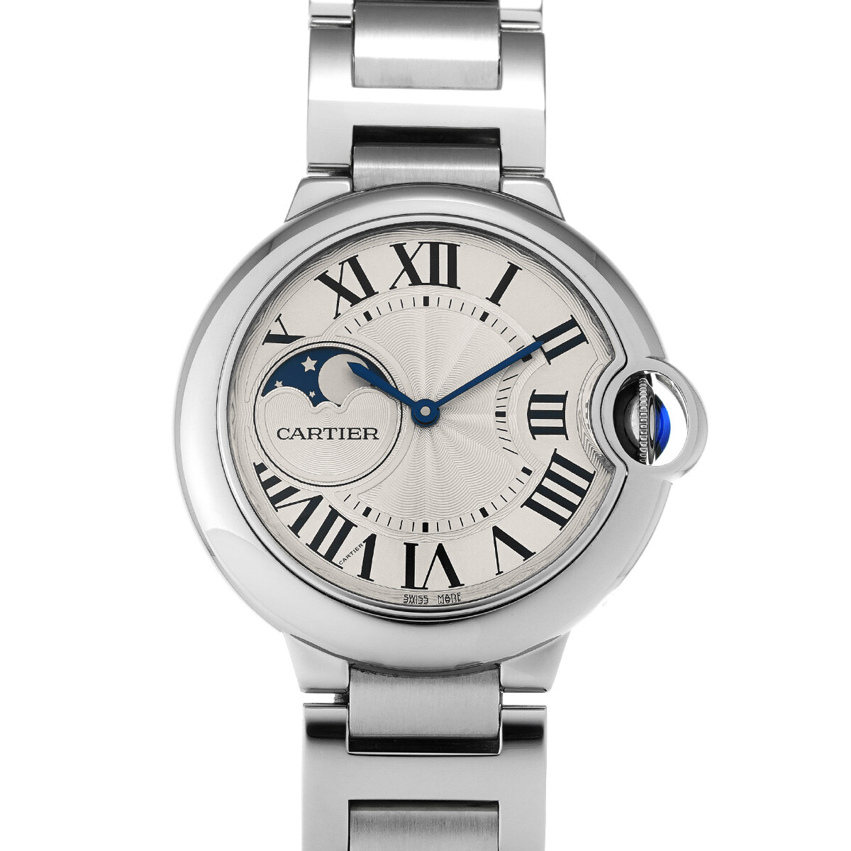Cartier Ballon Bleu Moon Phase Silver Watch WSBB0021 Ref 652309-image