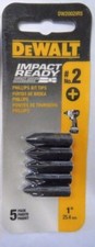 Dewalt DW2002IR5 2 Phillips Bit Tips Impact Ready 5-Pack