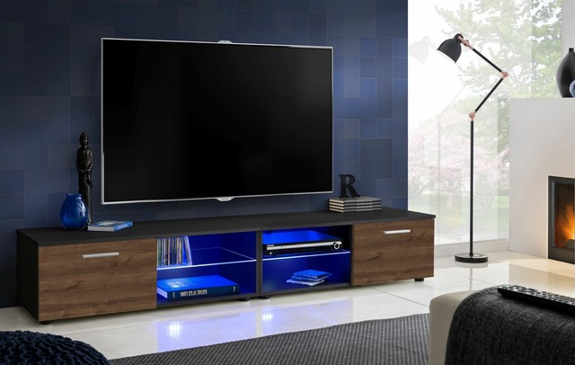 Fernsehschrank Tv-lowboard Fernsehregal Matti Holzoptik Sandeiche192 Cm