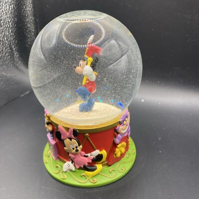 Disney Store Mickey Mouse Band Leader 75th Anniversary Snow Globe