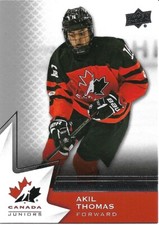 Akil Thomas #34 - 2020 Team Canada Juniors - Base