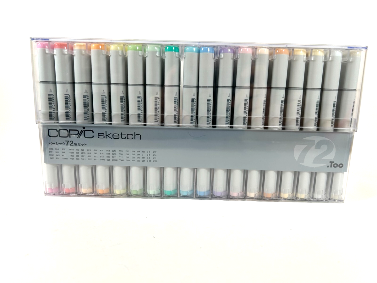COPIC 72色×3 Amazon.com : Copic Sketch Basic 72 Color Set : Arts, Crafts