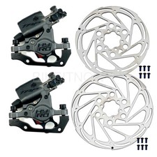 TRP HY/RD Hydraulic Disc Brake Caliper Set Front 180/Rear 160mm Rotors MTB/Road