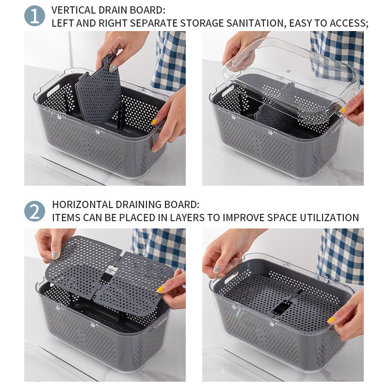 22-In-1 Multifunction Vegetable Fruit Chopper Cutter Manual Food Dicer Slicer