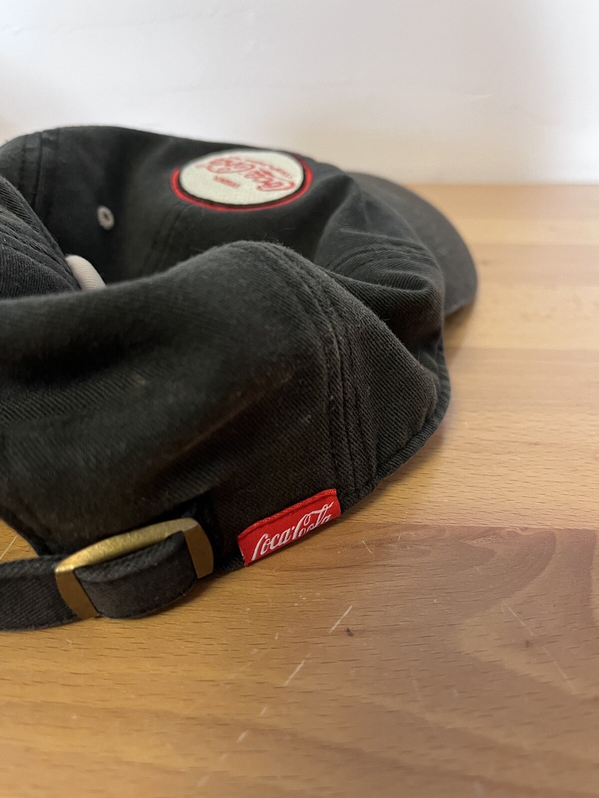 Authentic Coca Cola Hat Strap Back Adjustable Bla… - image 3