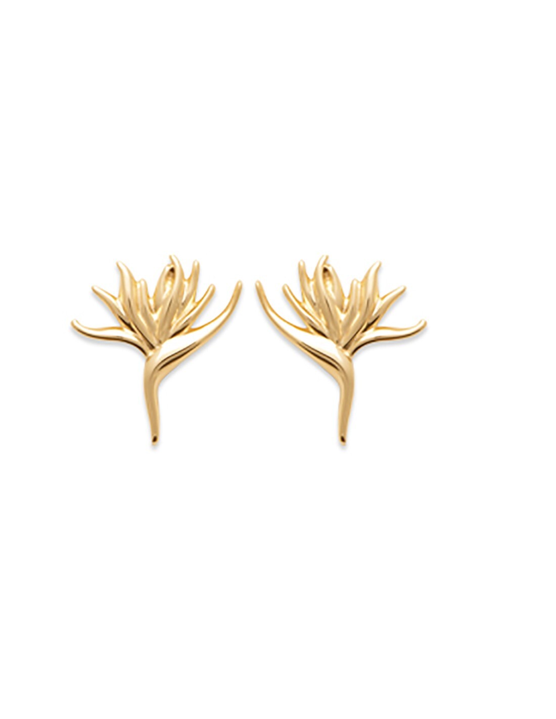 Boucles d'oreilles oiseau plaqué or 750/000 idée cadeau d'anniversaire poétique sans nickel pour elle