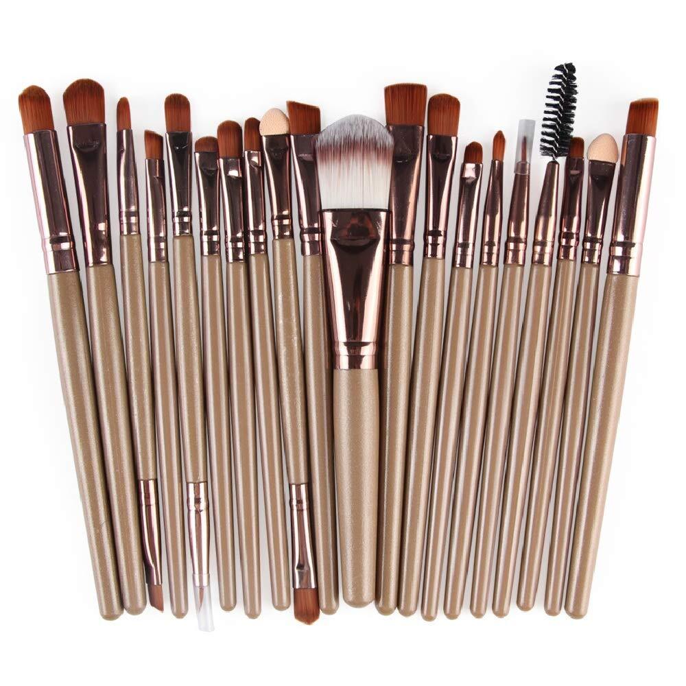 juego set brochas de maquillaje professional para mujer paleta sombras de ojos