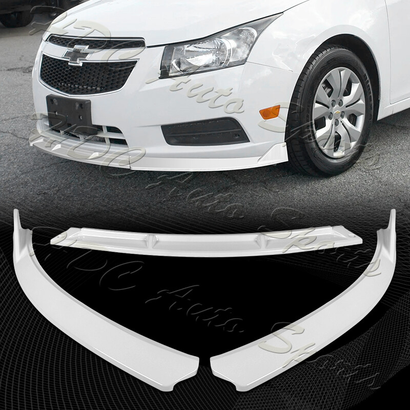 For 2011-2014 Chevrolet Cruze Painted White Front Bumper Splitter