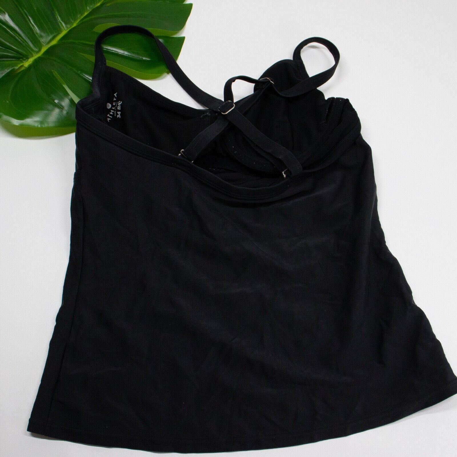 Athleta Aqualuxe Tankini Bra Sized Swim Tank Top Sz 3… Gem
