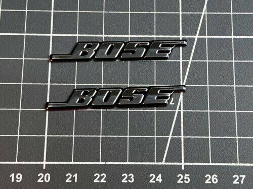 2 x Emblem Speaker Badge Decal Replacement fits Bose Speakers 3D Car Audio Badge - Foto 2 di 5