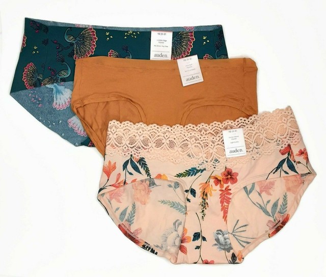 Auden Womens HIPSTERS Extra Small Green Mango 3 Pair Soft and Smooth Underwear for sale online
