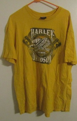 Legacy Harley Davidson Effingham Il Men S Xl Yellow T Shirt The