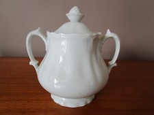 Sucrier  en Porcelaine Blanche de Limoges Union Limousine France