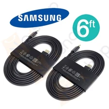 2x Original Samsung EP-DW767 6ft(1.8m) 3AMP Super Fast USB-C to USB-C Cable